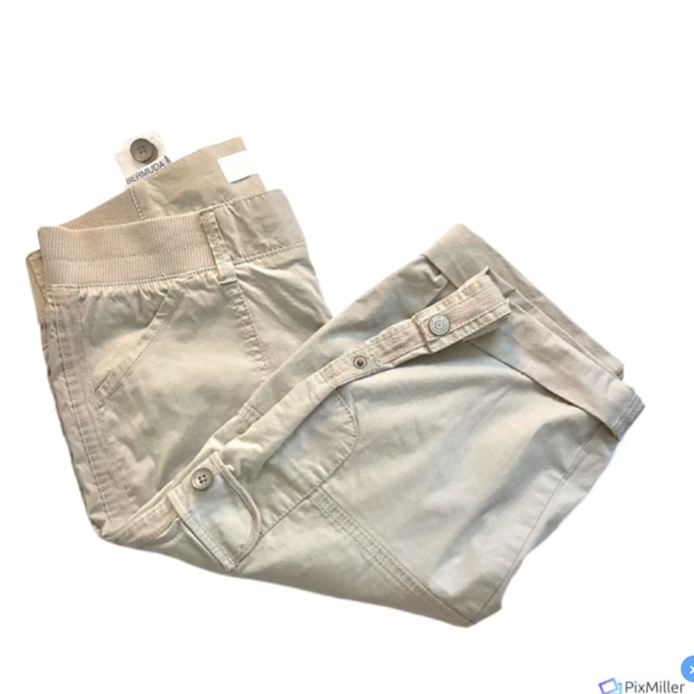 Sonoma Womens Tan Bermuda Shorts/Capris, 10P, NWT